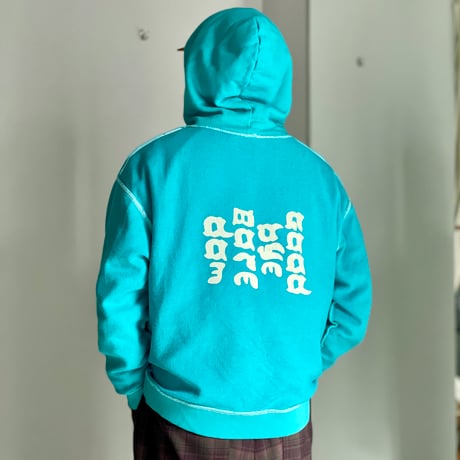 N.C.  "Goodbye Boredom"  HOODIE blue