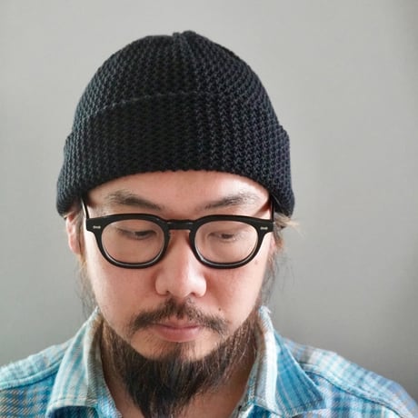 Cotton mesh knit cap