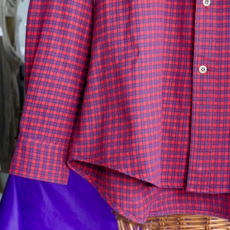 old mont-bell plaid shirt