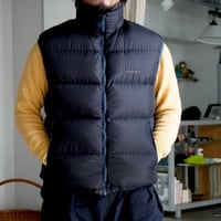 old mont-bell down vest reversible