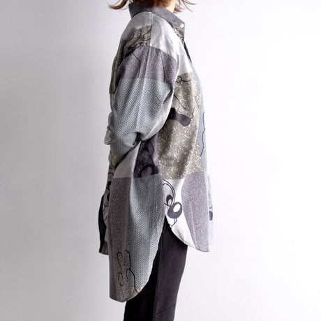 N.C.  "O.F SHIRT"  character gray