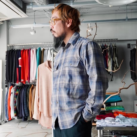 old mont-bell plaid shirt
