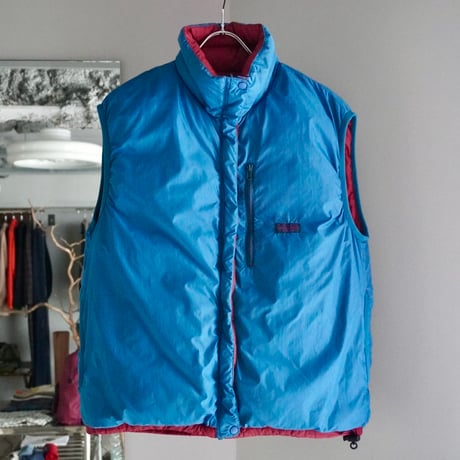 old mont-bell down vest  reversible