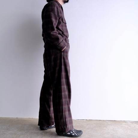 N.C.  "A.R SUIT"  brown plaid
