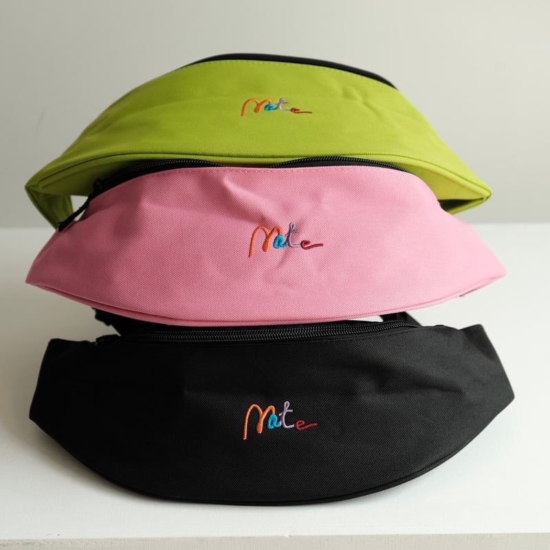 おばまビーチ　○向　愛称板 mate waist pouch lime | HIGE OSAKA ONLINE STORE