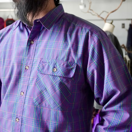 old mont-bell plaid shirt