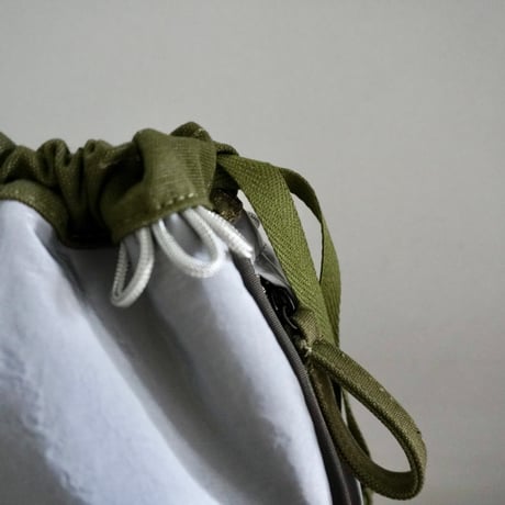 THE CORE OF THINGS × N.C reversible pouch bag stencil  3