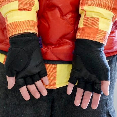 old mont-bell fingerless glove dead stock