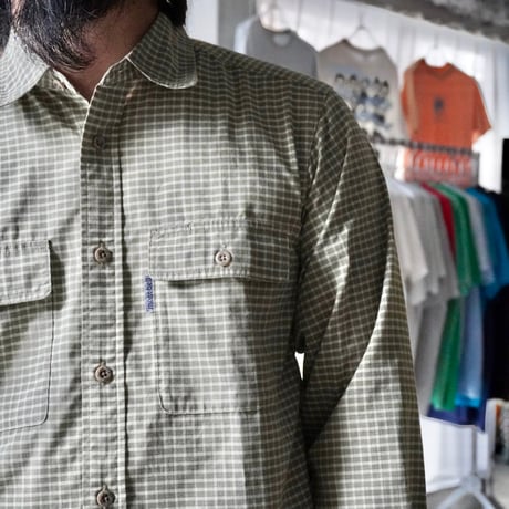 old mont-bell plaid shirt