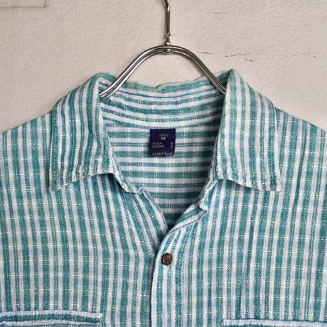 old mont-bell  Guatemalan Hand Woven shirts S/S