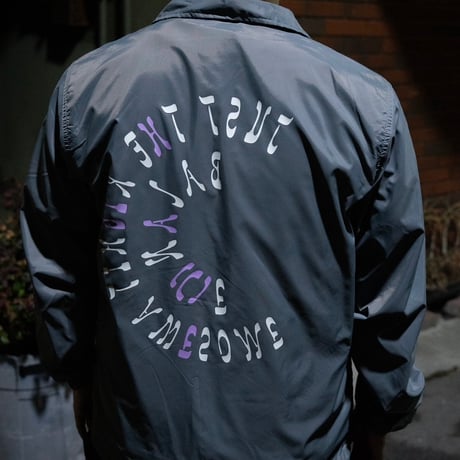 A(C) × HIGE COACH JACKET cement