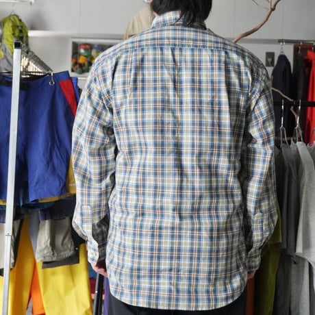 old mont-bell plaid shirt