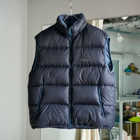 old mont-bell down vest reversible