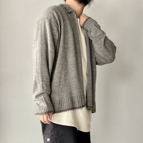JOHN SMEDLEY zip cardigan
