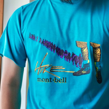 old mont-bell print Tee