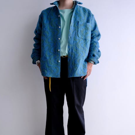 N.C.  "O.F SHIRT"  vintage U.S fabric