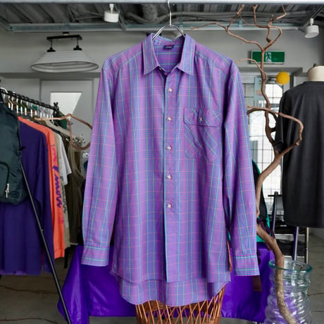 old mont-bell plaid shirt