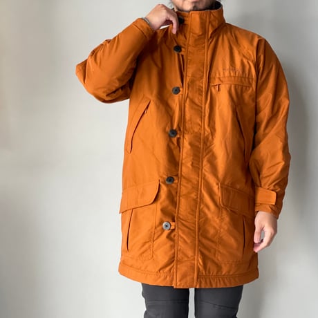 old mont-bell nylon fleece coat orange