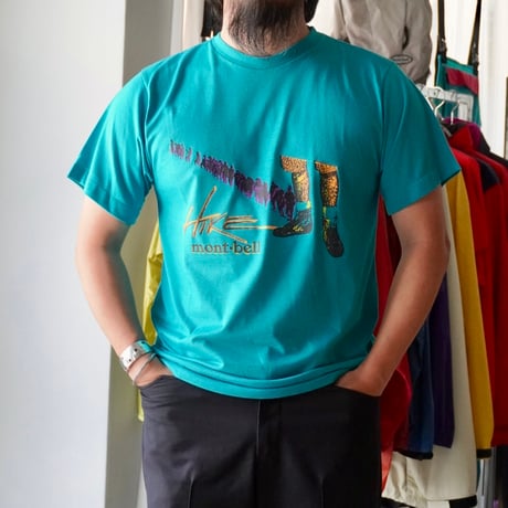 old mont-bell print Tee