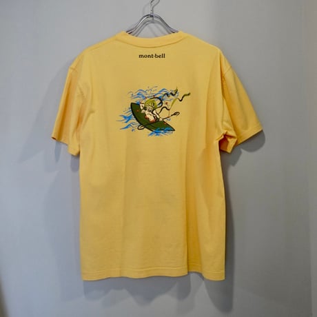 old mont-bell good print Tee