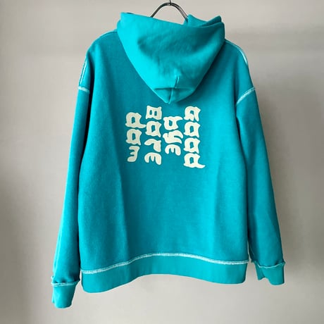 N.C.  "Goodbye Boredom"  HOODIE blue