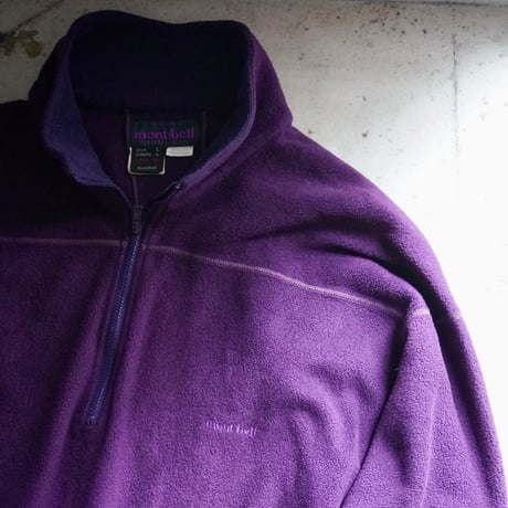 old mont-bell half zip fleece made in USA