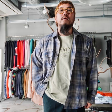 old mont-bell plaid shirt
