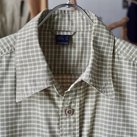 old mont-bell plaid shirt