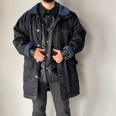 old mont-bell nylon fleece coat black