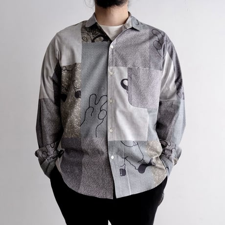 N.C.  "O.F SHIRT"  character gray