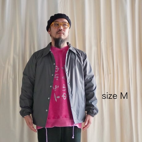 A(C) × HIGE COACH JACKET cement