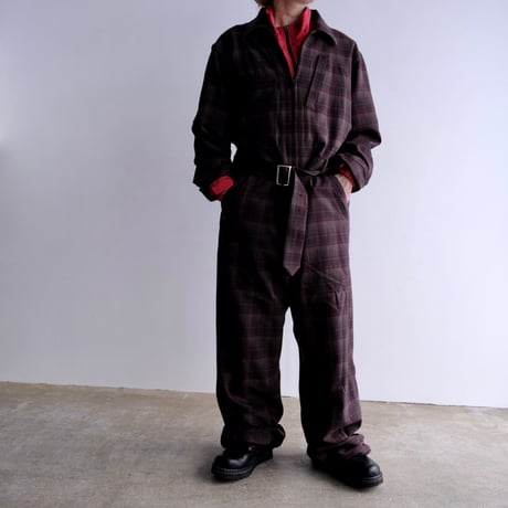 N.C.  "A.R SUIT"  brown plaid