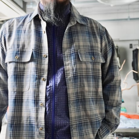 old mont-bell plaid shirt