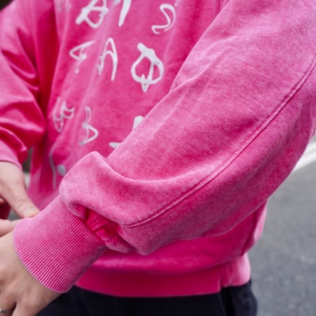 mate sweat  pink × silver