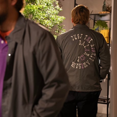 A(C) × HIGE COACH JACKET cement