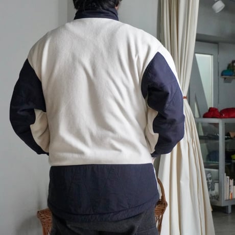 old mont-bell fleece switching nylon jacket OVAL LOGO