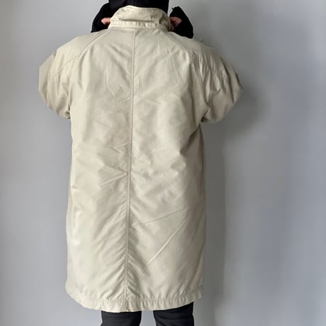 old mont-bell nylon fleece coat cream