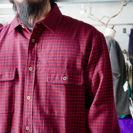 old mont-bell plaid shirt