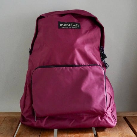 old mont-bell pocketable day pack  Burgundy