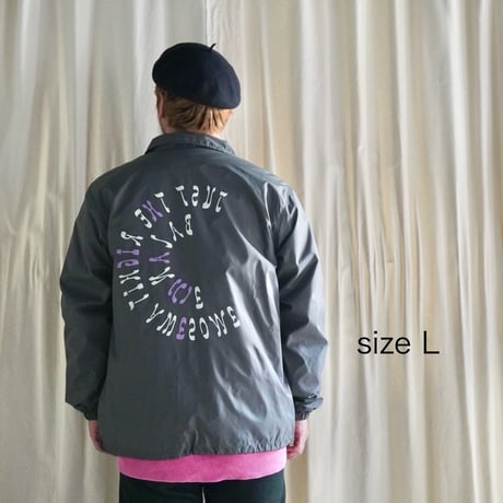 A(C) × HIGE COACH JACKET cement