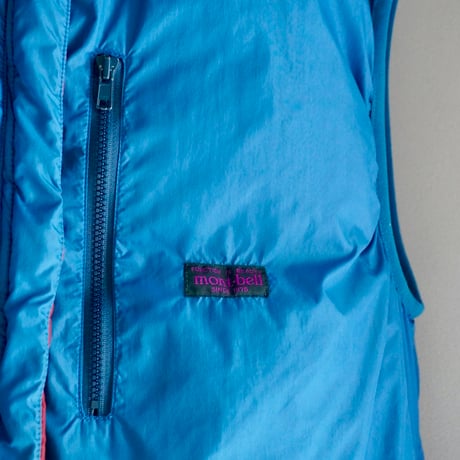 old mont-bell down vest  reversible