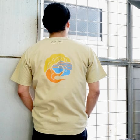 old mont-bell good print Tee