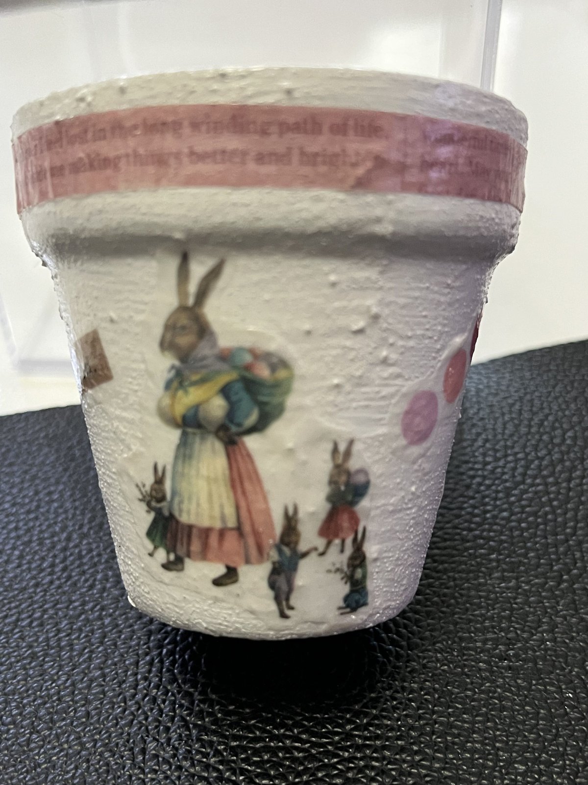 ガーデン雑貨 リメ鉢アニマル柄デコパージュ4点セット | koume