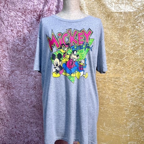 アメリカ　ヴィンテージ　ミッキー　Tシャツ　白　レトロ　90s ミニー　M