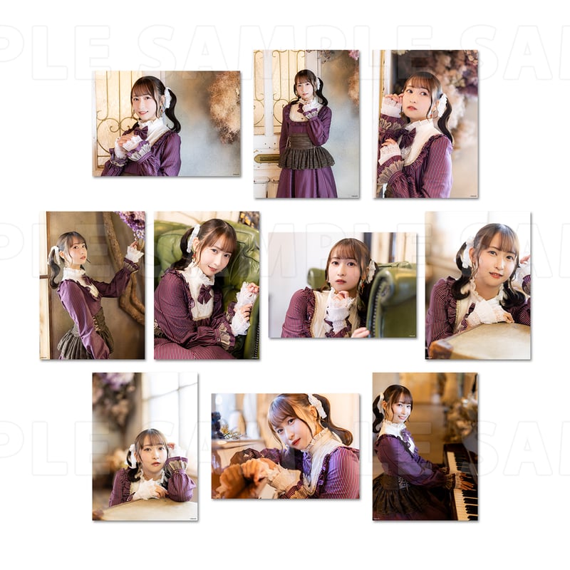 花岩香奈 トレーディング2Lブロマイド（4枚1セット） | 梅澤めぐ・紫月