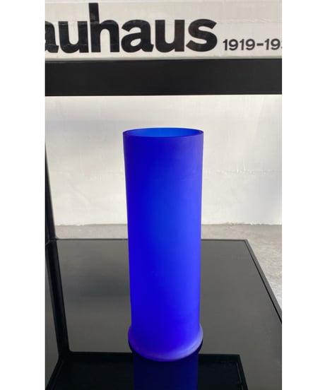 Blue Glass Flower Vase