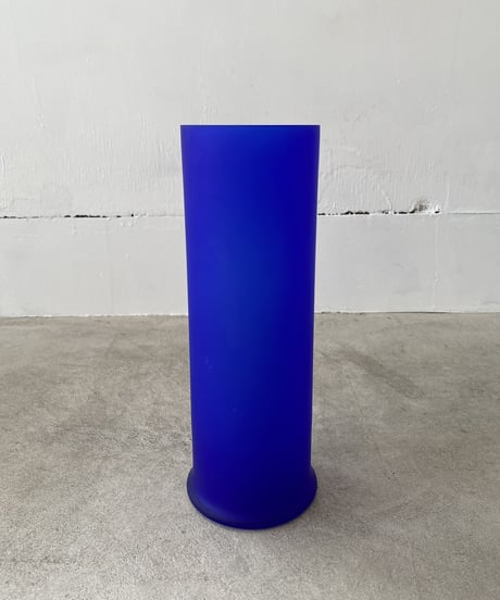 Blue Glass Flower Vase