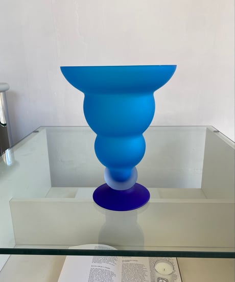 Wavy Blue Vase