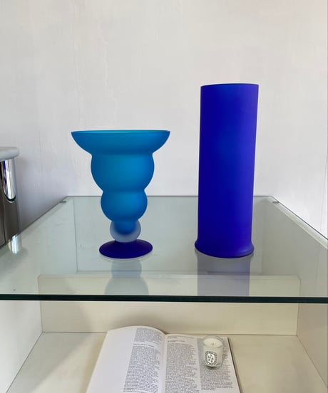 Wavy Blue Vase