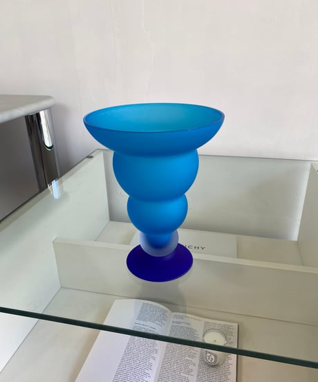 Wavy Blue Vase
